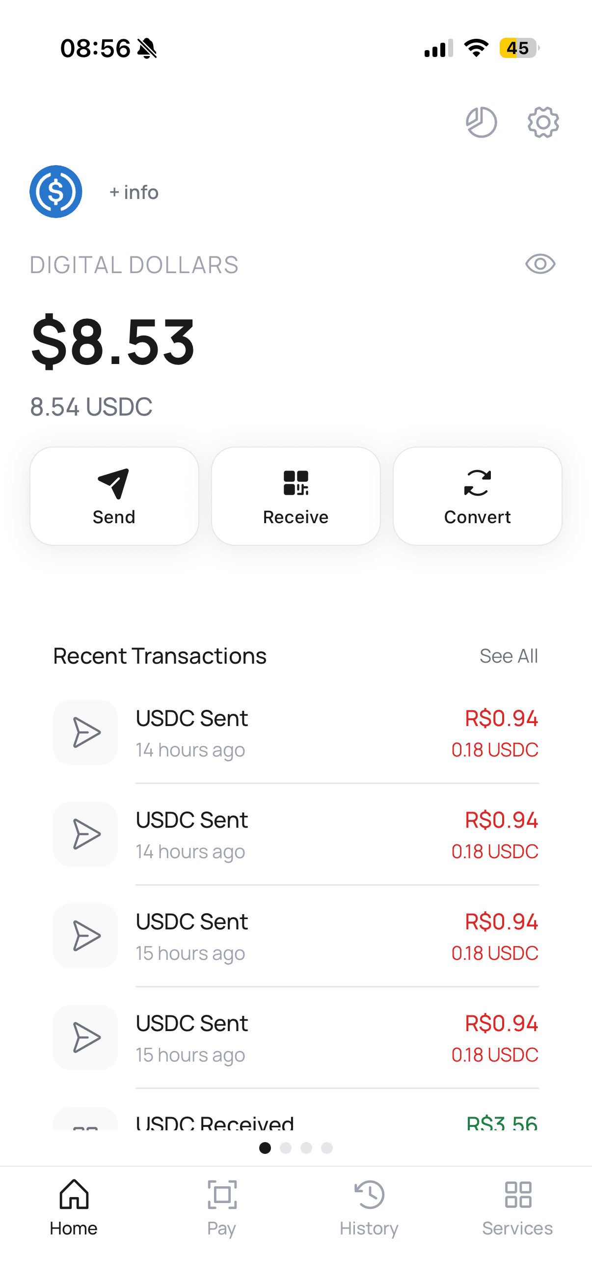 Digital Dollars, Euros, Solana and Bitcoin.