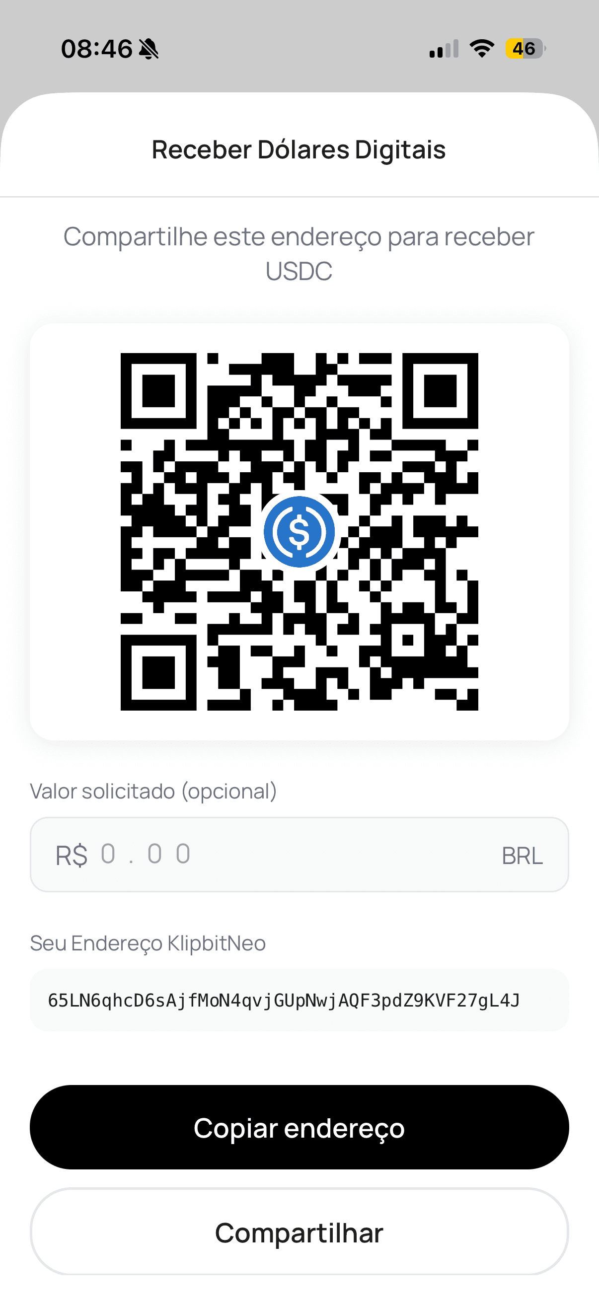 Pagamentos em segundos, on-chain.